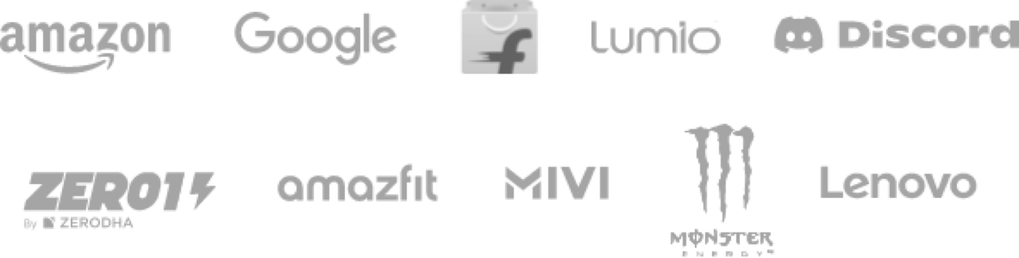 Collaborations - Amazon, Google, Flipkart, Lumio, Discord, Zerodha, Amazfit, Mivi, Lenovo